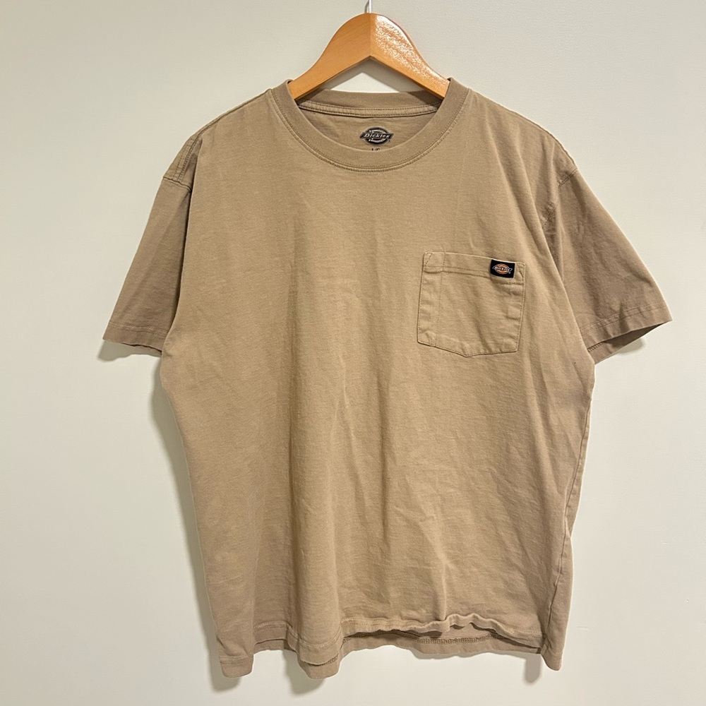 100% Cotton Dickies Tan Pocket T Shirt